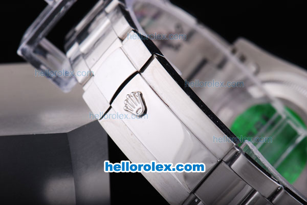 Rolex Milgauss Automatic Movement Silver Case with Black Dial and Stick Marker-SS Strap - Click Image to Close